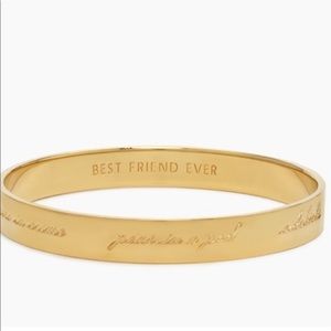 Kate Spade Engraved Idiom Bangle Bracelet